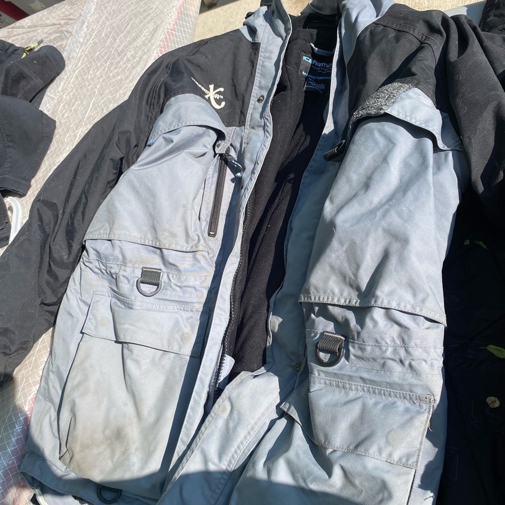 Men's Black and Gray Outdoor Jacket